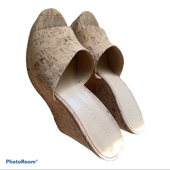 Veronica Beard Dali Cork Platform Wedge Mules - Picture 11 of 16